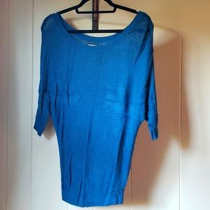 Express 3/4 sleeve teal layering sweater
